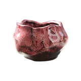 Maxbell 150ml Lotus Shaped Artwork Ceramic Master Cup for Dining Room Office Desktop Pink
