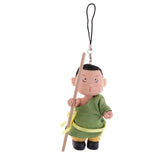 Maxbell Maxbell 4inch Height Dollhouse Miniature Dolls Figures Soft Plastic Mini Chinese Kung Fu  Doll Cute Keychain Keyring Pendant  Doll Toys