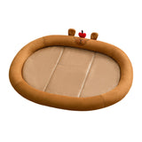 Maxbell Cat Cooling Bed Summer Sleeping Iced Silk Pads for All Ages Cats Pet Supplies Brown
