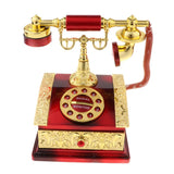 Maxbell Maxbell Classical Dia Telephone Music Box Desktop Jewelry Box Decoration Red