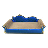 Maxbell Cat Scratcher Sofa Bed Grinding Claw Cat Scratching Board for Kitty Sleeping Royal Blue