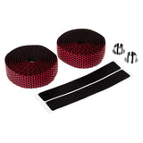 Maxbell Maxbell 2 Pieces Bicycle Sponge Handlebar Tape Bike Bar Wrap Ribbon Bar Plugs Red