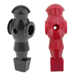 Maxbell 2pcs Foosball Man Table Football Soccer Player for Dynamo Table Black & Red