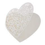 Maxbell 50pcs Laser Cut Heart Wedding Party Name Number Place Gift Greeting Cards