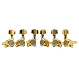 Maxbell 6x Electric Guitar String Tuning Pegs 1:18 for Folk Classic Guitar Accessory Gold Left Right