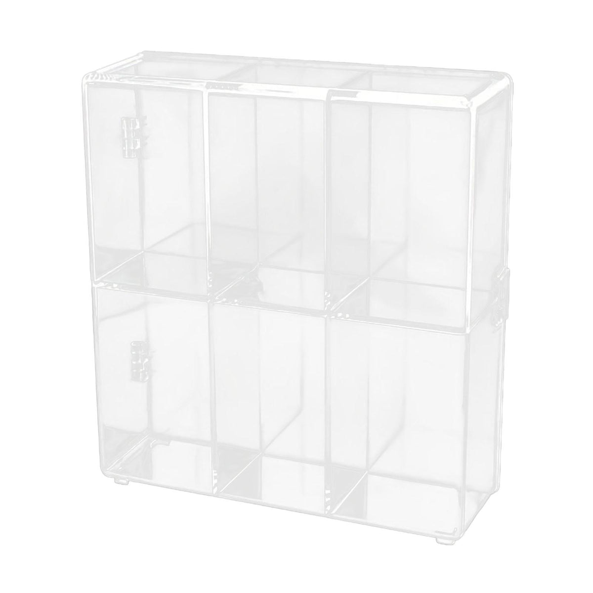 Maxbell Action Figure Display Shelf Model Clear Figurine Display Box for Living Room 6 grids