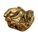 Maxbell Hand Shaped Jewelry Tray Simple Trinket Tray for Bracelets Earrings Necklace Bronze