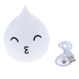 Maxbell 7-Color Changing Tap Control LED Waterdrop Baby Night Light Lamp,Soft Silicone Surface,Rechargeable - Aladdin Shoppers