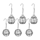 Maxbell 6 Pieces Bird Feeders Decor Hanging Birdfeeder for Bird Lovers Backyard Gift