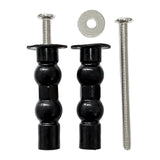 Maxbell 1 Pair Toilet Seat Screw and Bolt Kit High Reliability Sturdy Easily Install Double Ball Glossy