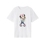 Maxbell Maxbell Women's T Shirt Summer Round Neck Short Sleeve Top for Beach Travel Shopping XXL