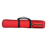 Maxbell Pool Cue Case Portable Handle with Adjustable Shoulder Strap 2 Cues Capacity Red