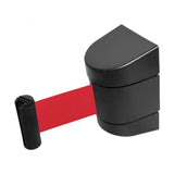 Maxbell 16.4ft Retractable Wall Mount Belt Barrier for Festivals, Hotels Lightweight Red Belt