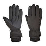 Maxbell Windproof Gloves Touchscreen Thermal Fleece Sports Snowboarding HX 102 Black - Aladdin Shoppers