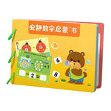 Montessori Toy Easy Use Durable Early Learning Interaction Game Sticker Book Style B