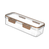 Maxbell Pasta Container Clear Rectangular Storage Box for Dorms Fridge Noodles S