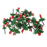Maxbell 120Pcs Train Railway Scenery Layout Plastic Flower Trees Model Home Decor