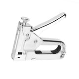 Maxbell Force Adjustable Stapler Hand Tool for Material Repair Carpentry Woodworking Silver