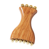 Maxbell Gua Sha Facial Tool Body Massage Tool Portable Wooden Face Comb Gua Sha Tool Wood Color