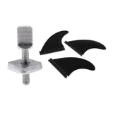 304 Stainless Steel Fin Screw & Plate G5 Tri Fin for SUP Surfboard Surfing
