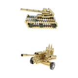 Maxbell Metal  Shell Artillery + Tank Model Metalwork Home Decor Collectibles