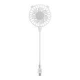 Maxbell USB Fan Small Personal Fan Nursery Dorm Hiking Mini Portable Fan White