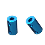Maxbell 2Pcs Flexible Shaft Coupling Rigid Coupler Motor Connector 6.35-8mm + 8-8mm
