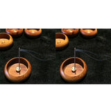 2pcs Wooden Incense Holder Stick Burner Retro Incense Censer Home Decor