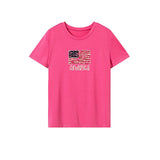 Maxbell Maxbell Women's T Shirt Summer Ladies Breathable Basic Tee for Commuting Office Work S Rose Pink