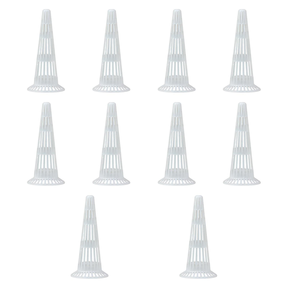 10Pcs Cone Flower Pot Mesh Pads Bottom Grid Gaskets for Outdoor Indoor Usage 16cm
