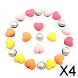 Maxbell 4xBeach Bag Accessories Charms Heart Charm Inserts for Festival Summer Outdoor Style A