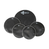 Maxbell 5Pcs Drum Mute Pads Set Drum Silence Pads Pads for Indoor Outdoor Drumming Stage Style A