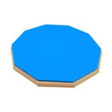 Maxbell Practice Drum Pad 12" Drum Noise Reduction Pad for Jazz Drums Snare Beginner blue