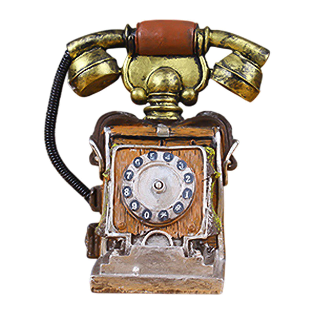 Phone Model Large Creative Resin Vintage Rotary Telephone for Cafe Bar Store E01
