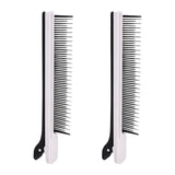 Maxbell 2Pcs Hairdressing Assistant Comb Hair Dye and Perm Clips for Salon Highlights black white