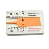 Maxbell 7xTyre Tread Depth Gauge Caliper Car Motorcycle Caravan Trailer Wheel Measure