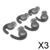 Maxbell 3x3 Pairs Earphone Earbuds Tips Caps Compatible with JBL T280BT Headsets Gray