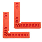 Maxbell 2x 90 Deg L Shape Square Right Angle Clamps Corner Clamping Ruler Plastic