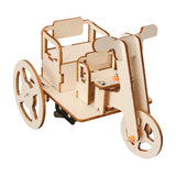 Maxbell TOY Wood Puzzles Self Assembly Tricycle Model DIY Educational Toy for Adults