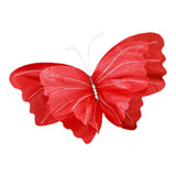 Maxbell Wedding Decor Artificial Butterfly Decoration for Outdoor and Indoor Banquet 40cmx47cm Red