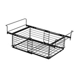 Maxbell Hanging Chest Freezer Basket Carbon Steel Storage Rack for Kitchen Farmhouse Black