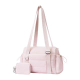 Maxbell Travel Gym Bag with Removable Small Wallet Duffle Bag for Weekend Yoga Dance Pink