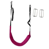 Maxbell Back Traction Belt Back Support Portable Soft Care Lumbar Traction Belt with Buckle Violet