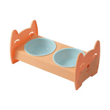Raised Pet Feeder Water Food Bowls Pet Dishes Pet Feeding Station Stable Orange - Aladdin Shoppers