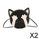Maxbell 2x1 Set DIY Shoulder Bag Making Materials Hand Woven Bag Crafts Projects Black