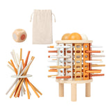 Maxbell Colorful Wooden Sticks and Dice for Children 3 4 5 6 Years Old Birthday Gift