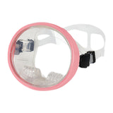 Maxbell Single Lens Diving Mask Snorkeling Glasses for Scuba Spearfishing Freediving Pink