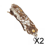 Maxbell 2xLace Bracelet Wrist Cosplay Handmade Lace up Gloves Costume for Party Girls