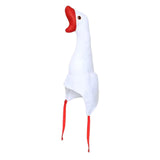 Maxbell Plush Goose Hat Decorative Head Cover Headgear for Performance Holiday Stage