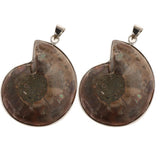 2 Pieces Ammolite Snail Conch Charm Pendant For DIY Sweater Chain Necklace - Aladdin Shoppers